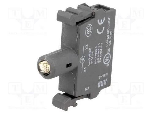 Componente de iluminação, 22mm, Ilum: LED, fronta.