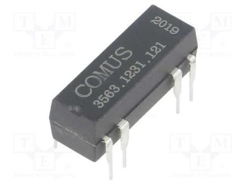 Relé: de Palheta, Spdt, Ubobina : 12vdc, 400ma, Max.100vdc, 5w, Tht