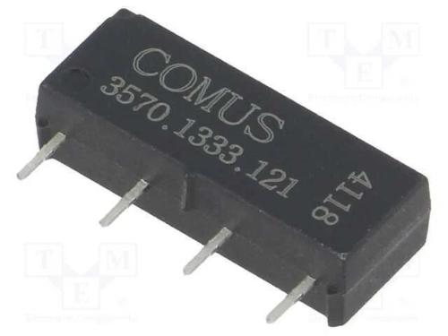 Relé: de Palheta, Spst-No, Ubobina : 12vdc, 500ma, Max.200vdc, 10w