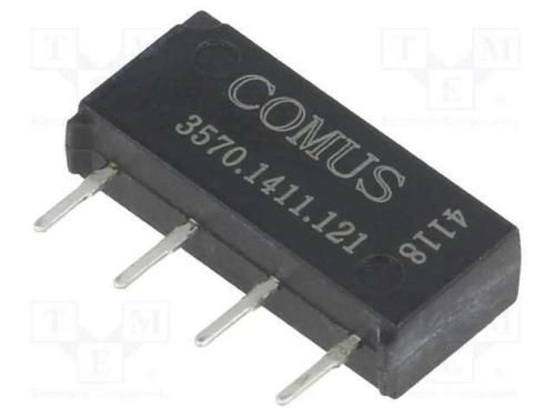 Relé: de Palheta, Spst-No, Ubobina : 12vdc, 500ma, Max.200vdc, 10w