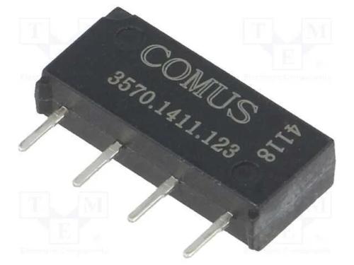 Relé: de Palheta, Spst-No, Ubobina : 12vdc, 500ma, Max.200vdc, 10w