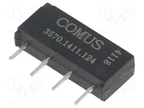 Relé: de Palheta, Spst-No, Ubobina : 12vdc, 500ma, Max.200vdc, 10w