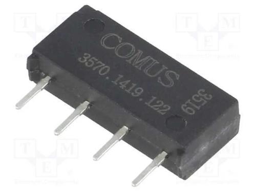 Relé: de Palheta, Spst-No, Ubobina : 12vdc, 500ma, Max.200vdc, 10w