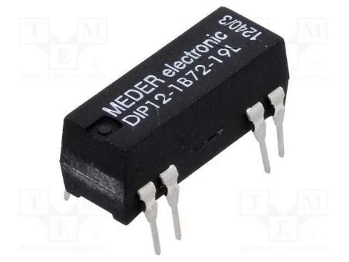 Relé: de Palheta, Spst-Nc, Ubobina : 12vdc, 1a, Max.200vdc, 145mw