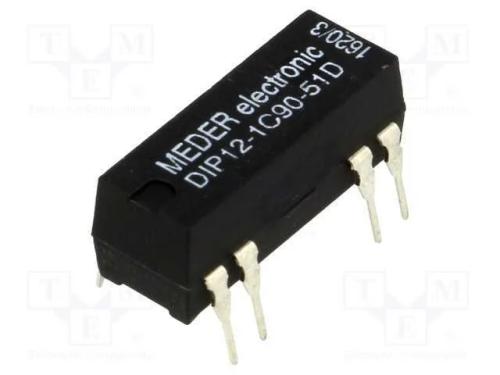 Relé: de Palheta, Spdt, Ubobina : 12vdc, 0,5a, Max.100vdc, 290mw