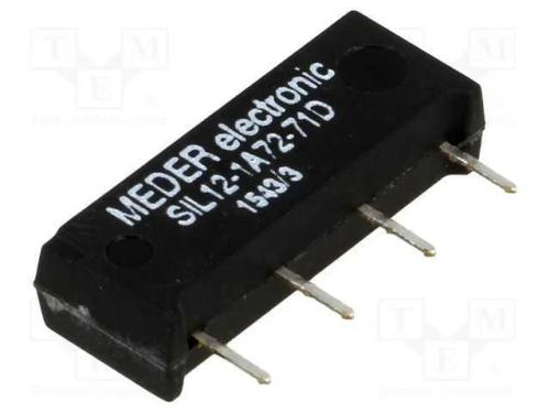 Relé: de Palheta, Spst-No, Ubobina : 12vdc, 1,25a, Max.200vdc, Pcb