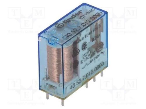 Relé: Eletromagnético, Dpdt, Ubobina : 12vdc, Icontactos Max: 15a