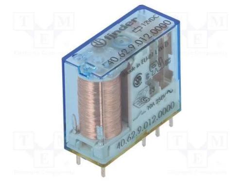 Relé: Eletromagnético, Dpdt, Ubobina : 12vdc, Icontactos Max: 20a