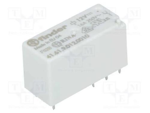 Relé: Eletromagnético, Spdt, Ubobina : 12vdc, 30a, 16a/250vac, Pcb
