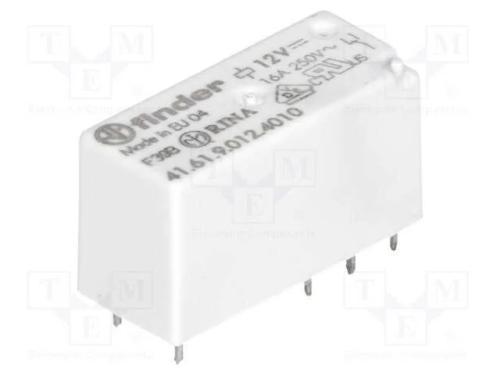 Relé: Eletromagnético, Spdt, Ubobina : 12vdc, 30a, 16a/250vac, Pcb