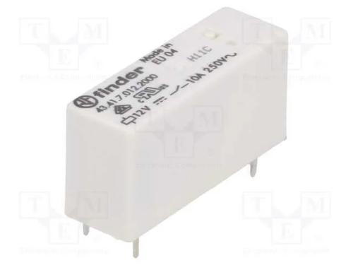 Relé: Eletromagnético, Spdt, Ubobina : 12vdc, Icontactos Max: 15a