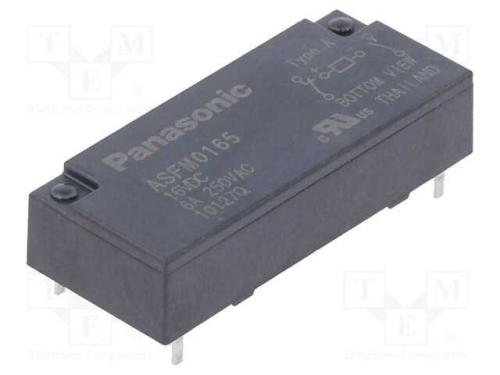 Relé: Miniatura, Nc + No, Ubobina : 16vdc, 6a, 4a/250vac, 4a/30vdc