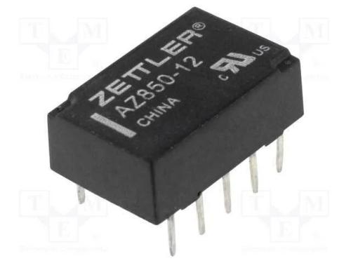 Relé: Eletromagnético, Dpdt, Ubobina : 12vdc, 1a, 0,5a/125vac, Pcb