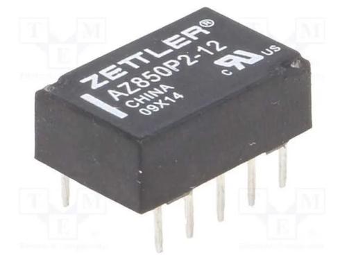 Relé: Eletromagnético, Dpdt, Ubobina : 12vdc, 1a, 0,5a/125vac, Pcb