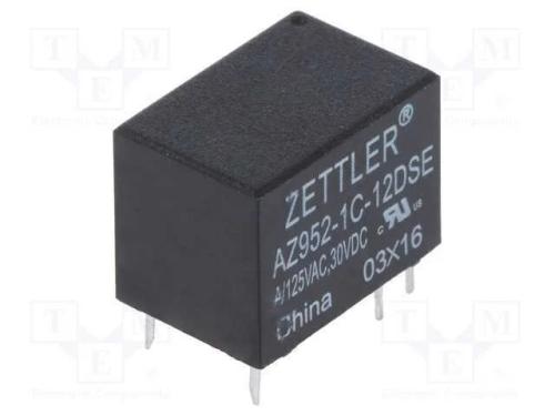 Relé: Eletromagnético, Spdt, Ubobina : 12vdc, 1a, 1a/125vac, Pcb