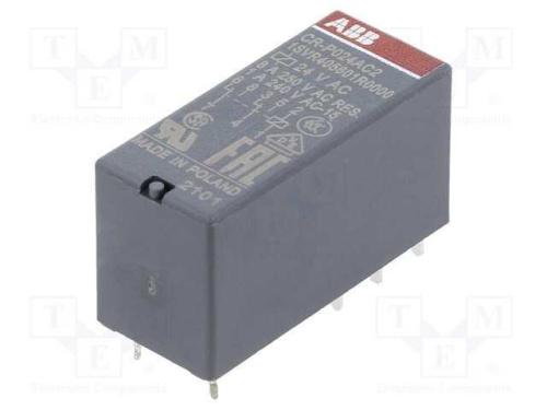 Relé: Eletromagnético, Dpdt, Ubobina: 24vac, 8a, Max.250vac, Pcb