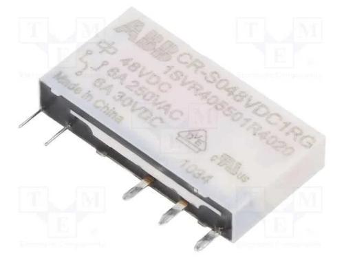 Relé: Miniatura, Spdt, Ubobina : 48vdc, Base,Tht, Série: Cr-S