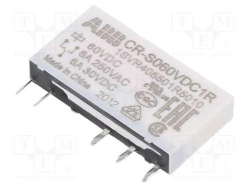 Relé: miniatura, SPDT, Ubobina : 60VDC, base,THT,.