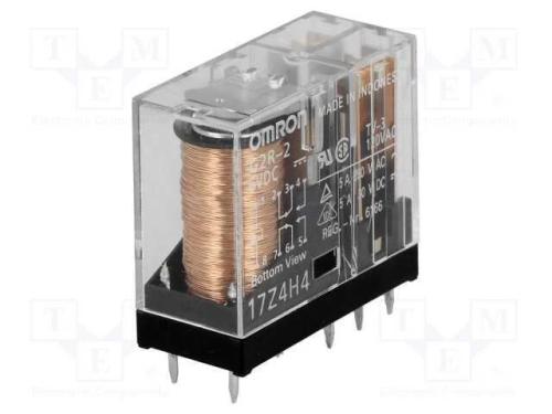 Relé: eletromagnético, DPDT, Ubobina : 6VDC, Icon.