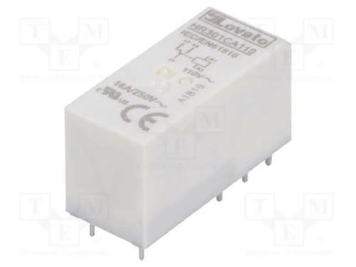 Relé: Eletromagnético, Spdt, Ubobina: 110vac, 16a, 16a/250vac, Base
