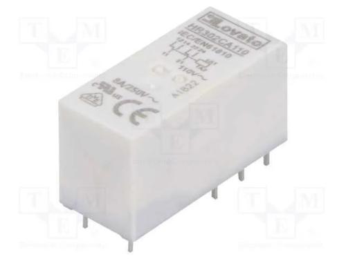 Relé: Eletromagnético, Dpdt, Ubobina: 110vac, 8a, 8a/250vac, Base