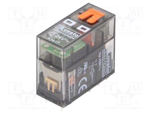 Relé: Eletromagnético, Spdt, Ubobina: 24vac, 16a, 16a/250vac, Base