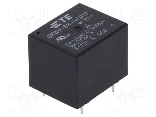 Relé: eletromagnético, SPDT, Ubobina : 5VDC, 10A,.