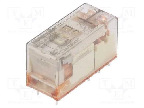 Relé: Eletromagnético, Dpdt, Ubobina: 24vac, 8a, Max.250vac, 350o