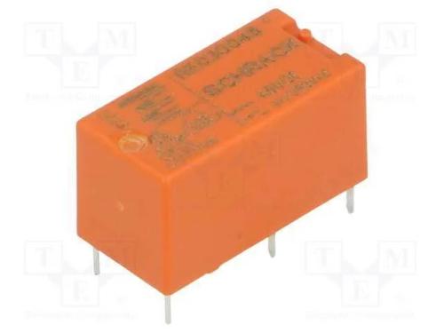 Relé: Eletromagnético, Spst-No, Ubobina : 48vdc, 6a/250vac, Pcb