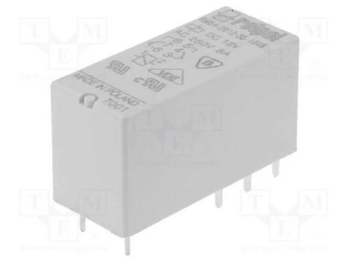 Relé: Eletromagnético, Dpdt, Ubobina : 18vdc, 8a, 8a/250vac, Pcb