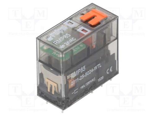 Relé: Eletromagnético, Spdt, Ubobina: 24vac, 16a, 16a/250vac, Pcb