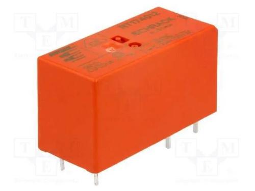 Relé: Eletromagnético, Spdt, Ubobina : 12vdc, Icontactos Max: 10a