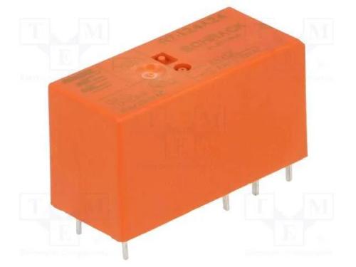Relé: Eletromagnético, Dpdt, Ubobina : 24vdc, 8a, 8a/250vac, Pcb