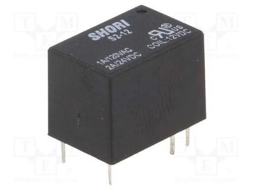 Relé: Eletromagnético, Spdt, Ubobina : 12vdc, Icontactos Max: 3a