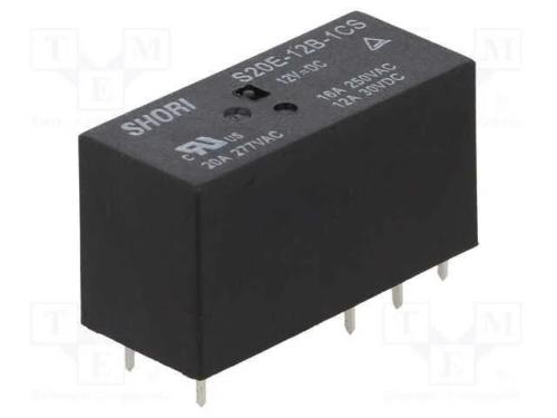 Relé: Eletromagnético, Spdt, Ubobina : 12vdc, Icontactos Max: 20a
