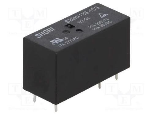 Relé: Eletromagnético, Spdt, Ubobina : 12vdc, Icontactos Max: 12a