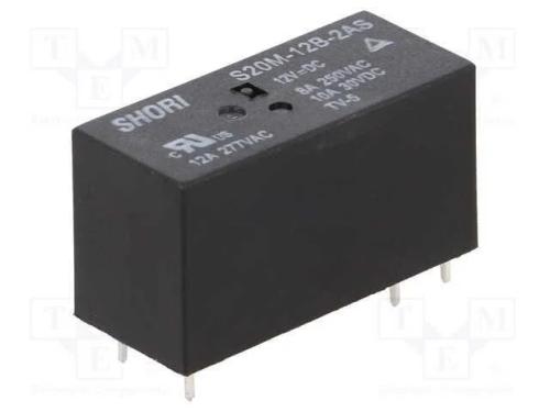 Relé: Eletromagnético, Dpst-No, Ubobina : 12vdc, Miniatura, Pcb