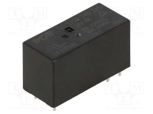 Relé: Eletromagnético, Dpdt, Ubobina : 12vdc, Icontactos Max: 5a