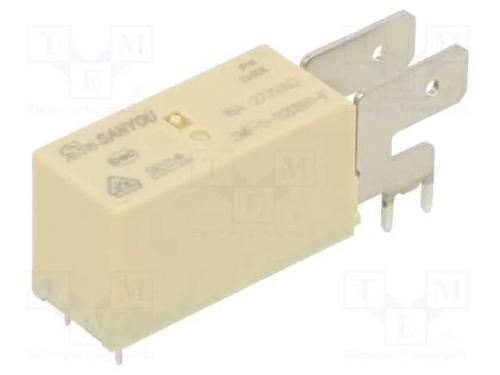 Relé: Eletromagnético, Spdt, Ubobina : 12vdc, Icontactos Max: 16a