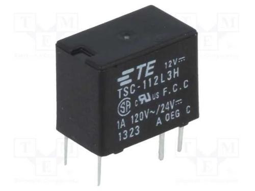 Relé: Eletromagnético, Spdt, Ubobina : 12vdc, Icontactos Max: 1a