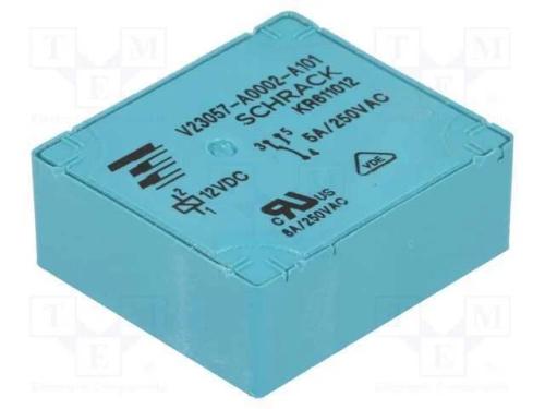 Relé: Eletromagnético, Spdt, Ubobina : 12vdc, 5a, 5a/250vac, Pcb