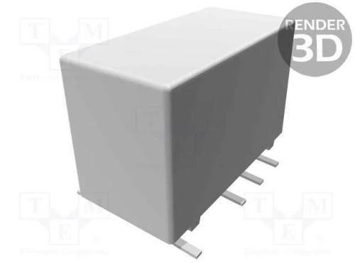 Relé: Eletromagnético, Dpdt, Ubobina : 12vdc, 2a, 0,5a/125vac, Smt