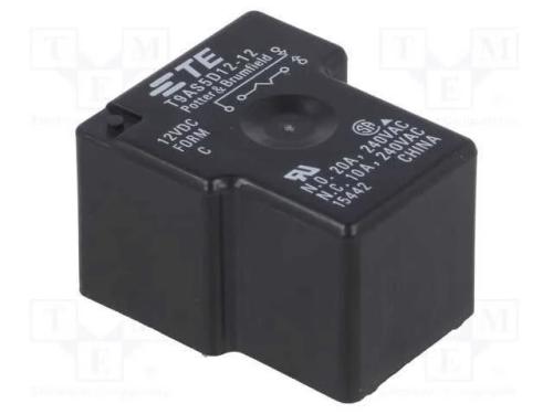 Relé: Eletromagnético, Spdt, Ubobina : 12vdc, 20a, Série: T9a, Pcb