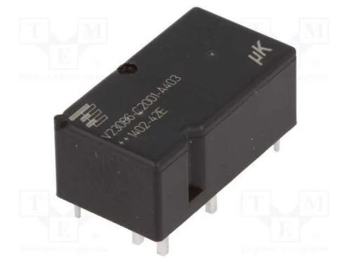 Relé: eletromagnético, SPDT x2, Ubobina : 12VDC, .