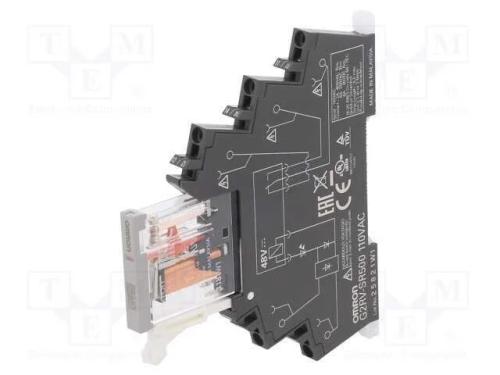 Relé: de interface, SPDT, Ubobina: 110VAC, 6A, 6A.