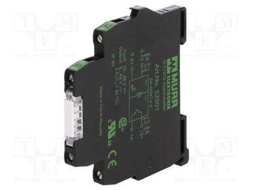 Relé: de interface, Ucoma: 10÷48VDC, 2A, transíst.