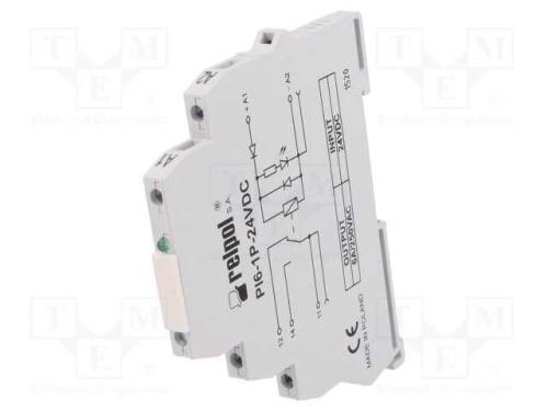 Relé: de Interface, Spdt, Ubobina : 24vdc, 6a, Spdt, 6a/230vac