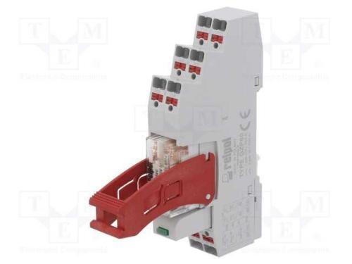 Relé: de Interface, Dpdt, Ubobina: 24vac, 8a, 8a/250vac, 8a/24vdc