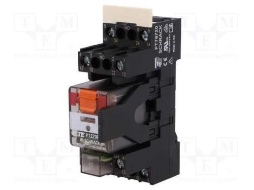 Relé: de Interface, Dpdt, Ubobina: 24vac, 12a, 12a/250vac, Série: Pt