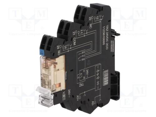 Relé: de Interface, Dpdt, Ubobina : 24vdc, 8a, Ucom: Max.250vdc